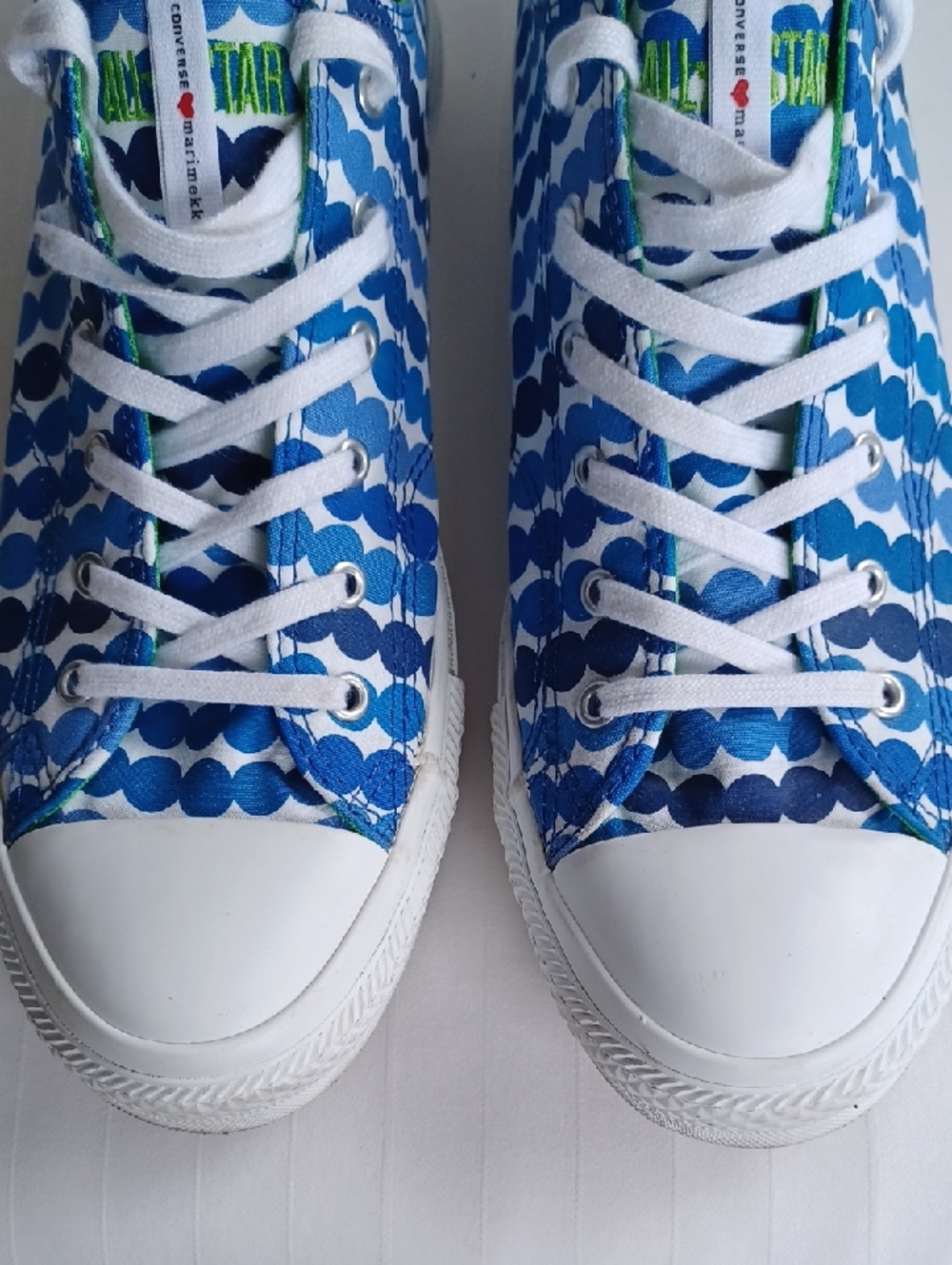 Converse X Marimekko Collab 2013 Special Edition All Star Dot Sneakers- Sz. 9.5 - Picture 4 of 16
